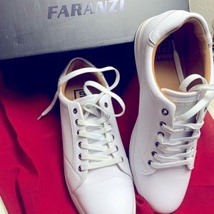 Mens White Leather Interior Shoe “NEAL”